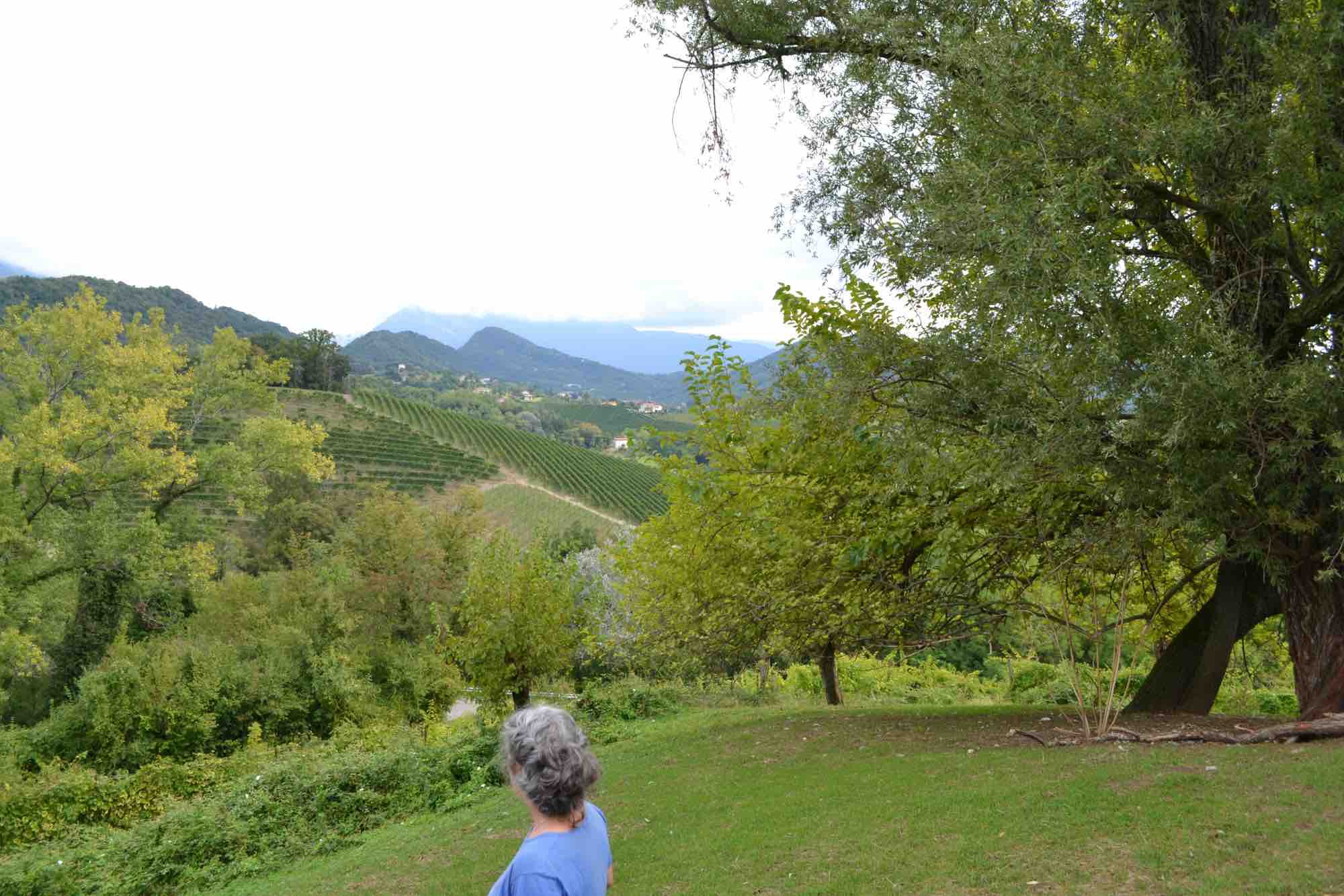 Il paesaggio delle colline patrimonio dell'Unesco insieme a Manuela
